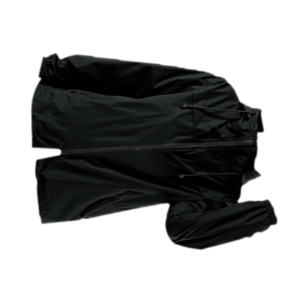 Leichte Regenmantel Mit Kapuze Wasserdichte Windjacke Ultra-dünne Bergsteigen Anzug Outdoor Winddicht Mantel Mit Kapuze Wandern Lon: Black / S