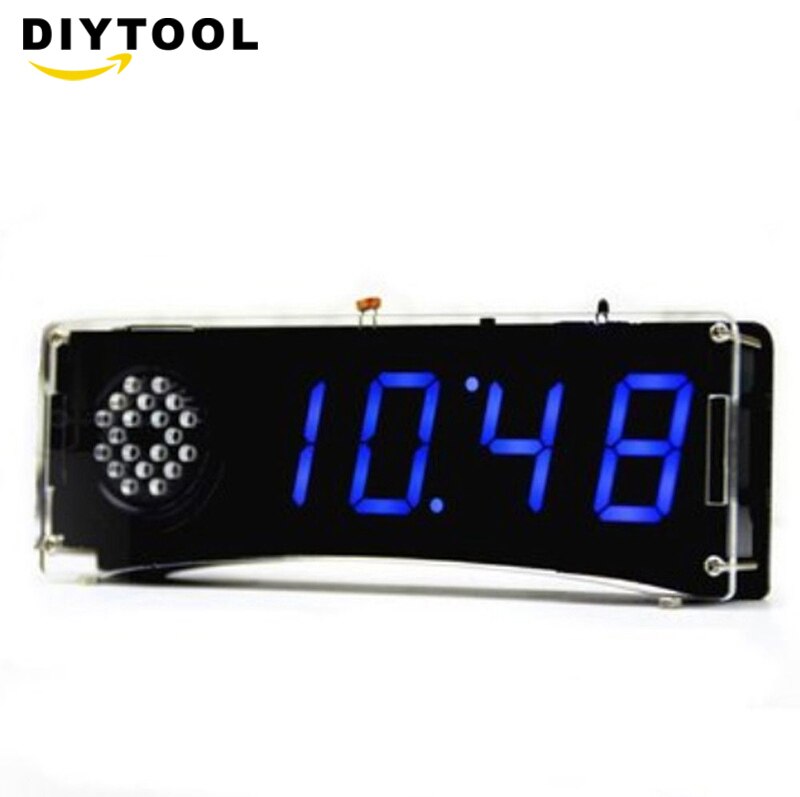 YD-030 Digital LED Clock Kit Speech Version of Digital Electronic Clock Time Display Clock Suite