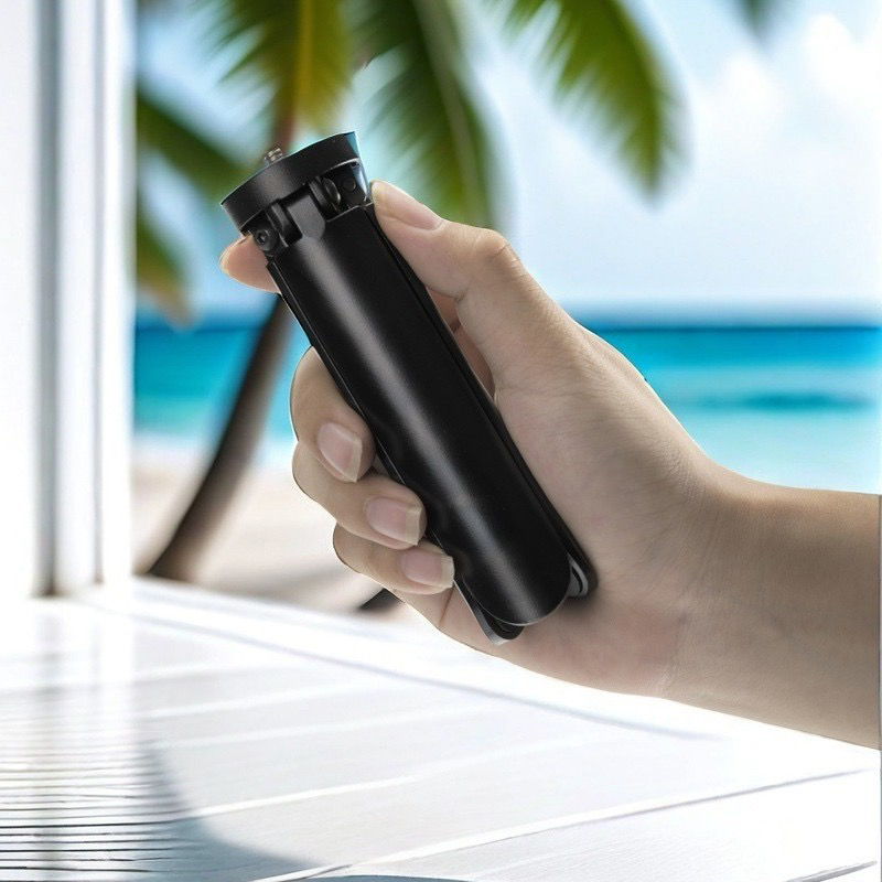 Aluminum Alloy Mini Tripod 1/4 Screw Mount Projector Stand Fill light Camera phone Holder Stabilizer Desktop Portable Tripod