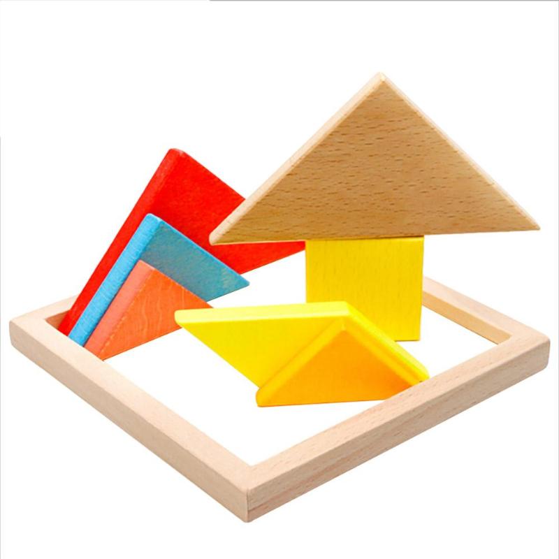 Houten Tangram Building Speelgoed Kinderen Puzzel Educatief Speelgoed Puzzel Educatief Speelgoed Voor Kinderen