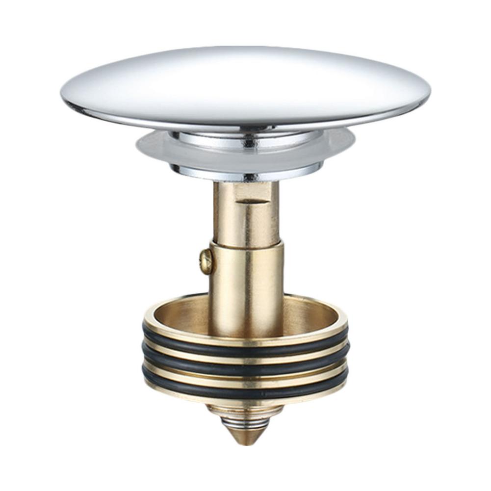 Bathtub Plug Bath Pop Up Waste Plug Seal Brass Bathroom Tub Drain Drainer Strainer Durable Universal Bounce Drainage Filter: Plum