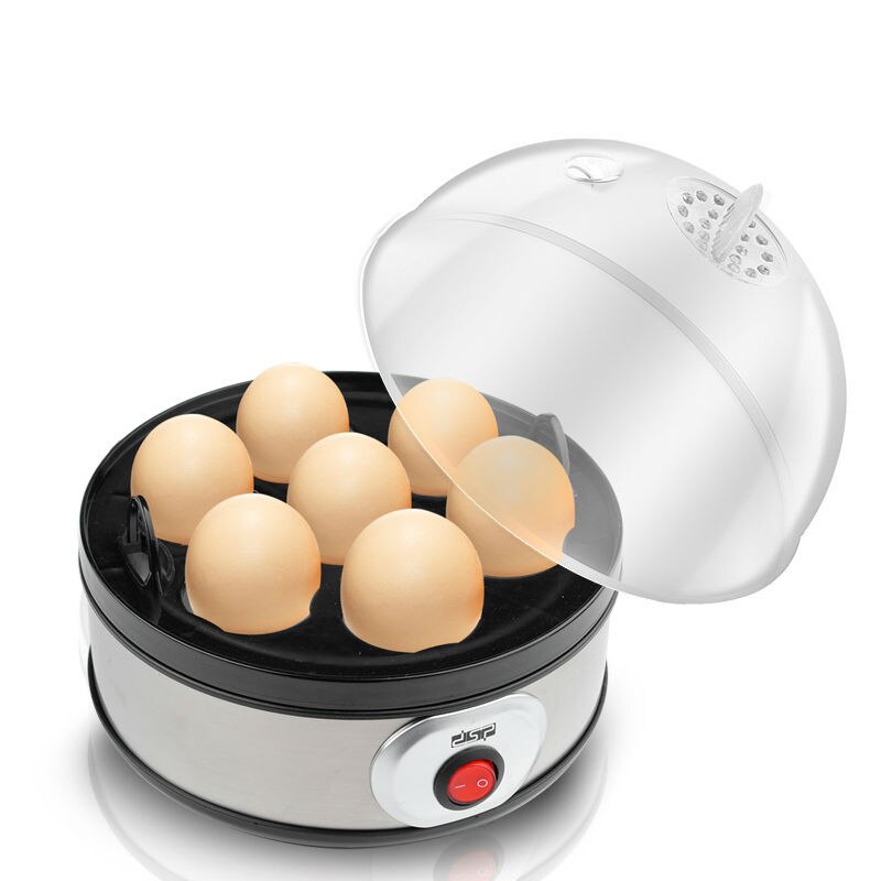Egg Boiler Electric Egg Cooker Steamer 7 Eggs Capacity Poacher Multifuctional Corn Milk Heating Breakfast Machine 220V 350W: UK