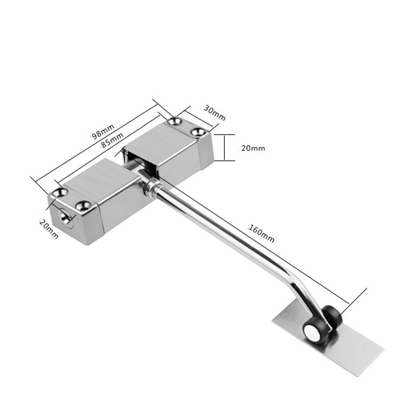 2 Pack Safety Spring Door Closers 4-1/4 Inch Automatic Door Closer Residential, Auto Door Closer Adjustable Closing Door Hinge To Convert Hinged Doors To Self-Closing, Black, Door Closers - Canada