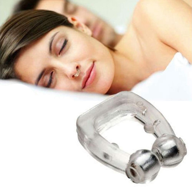 Magnetische Anti Snurken Neus Ademen Snore Stopper Antisnoring Apparaat Silicone Nose Clip Sleep Noise Guard Slapen Aid Apneu