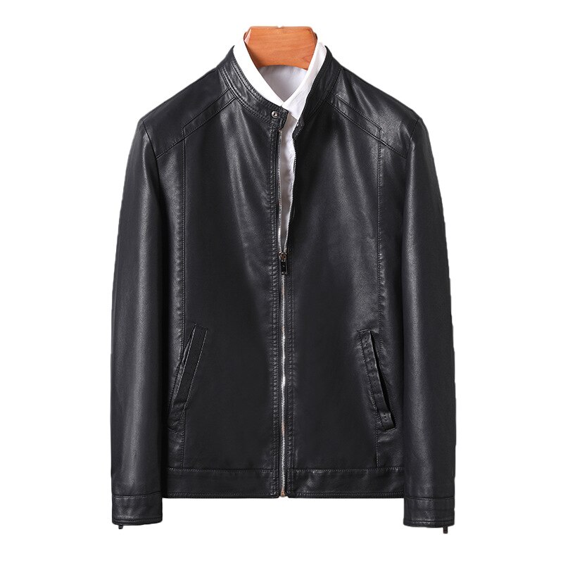 Chaqueta De Cuero Para Hombre Motocicleta Motocicleta LJ2-W Con