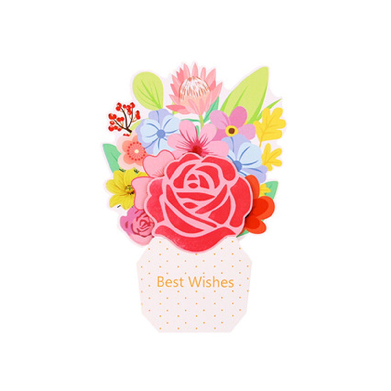 Cute Mother's Day Flower Greeting Card Blessing Card Thanksgiving Friendship Card