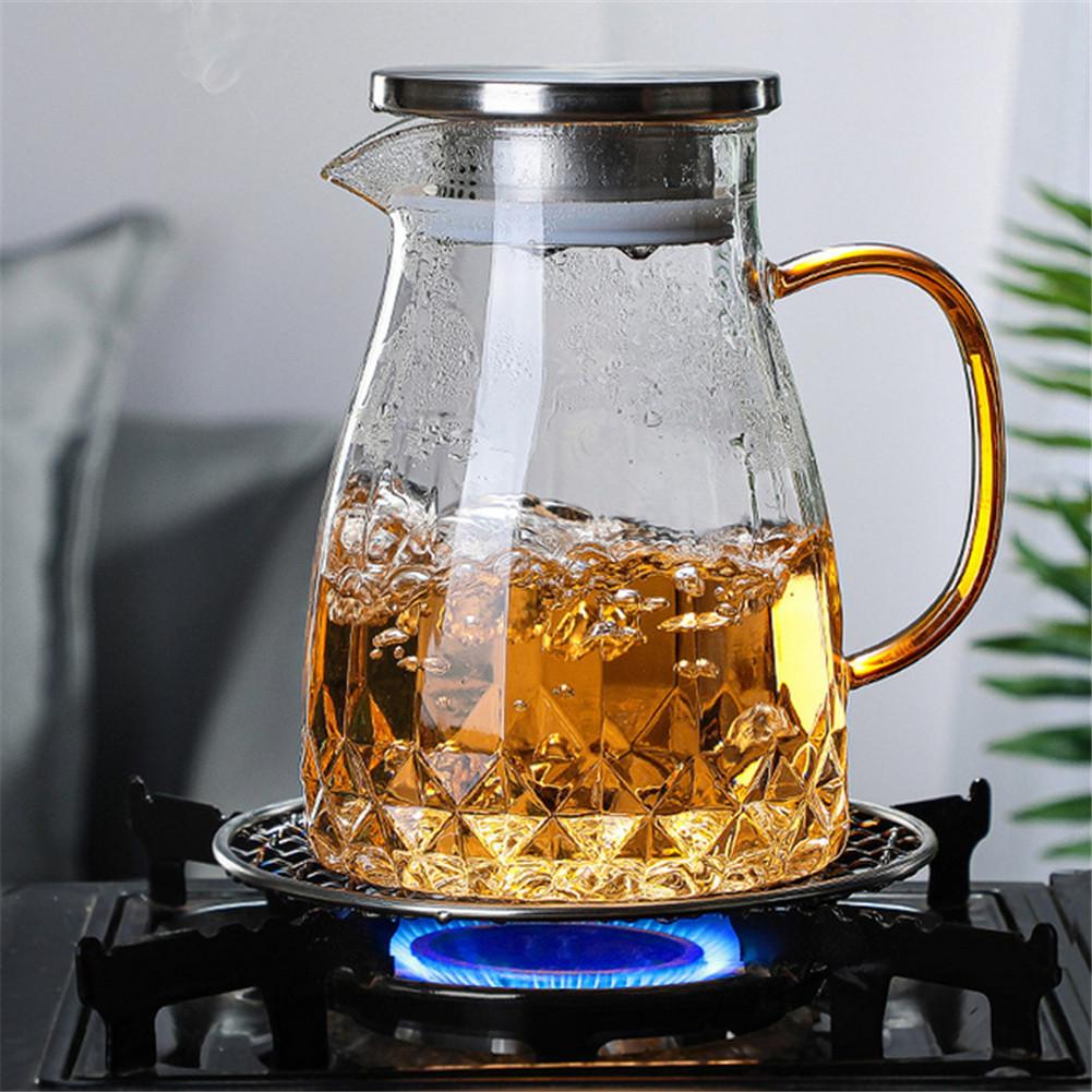 Heat-resisting High Borosilicate Glass Tea Pitcher Large Capacity Clear Glass Chahai Chinese Tea Divider Coffee Jar Milk Jug