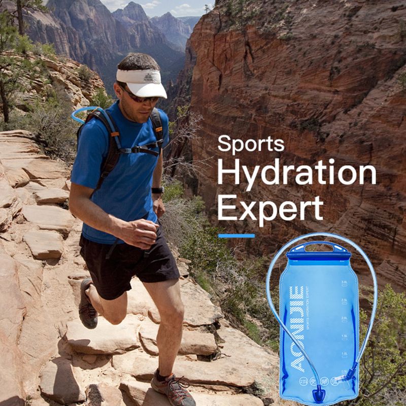 1L 1.5L 2L 3L Foldable Soft Reservoir Water Bladder Hydration Pack Water Bag for Running Cycling Marathon