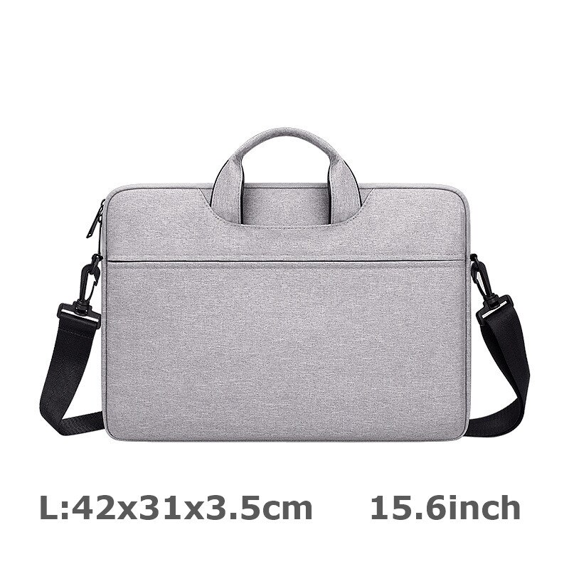 Los hombres portátil maletín Portátil Bolsa de hombro impermeable bolso bandolera para ordenador portátil Ordenador Portátil Bolsa: 3-L