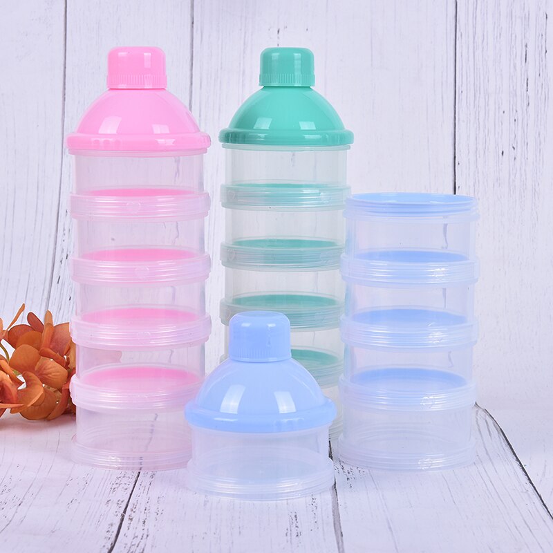 Draagbare Food Grade Pp Pasgeboren Baby Melk Dispenser 5 Lagen Melk Fles Opslag Container