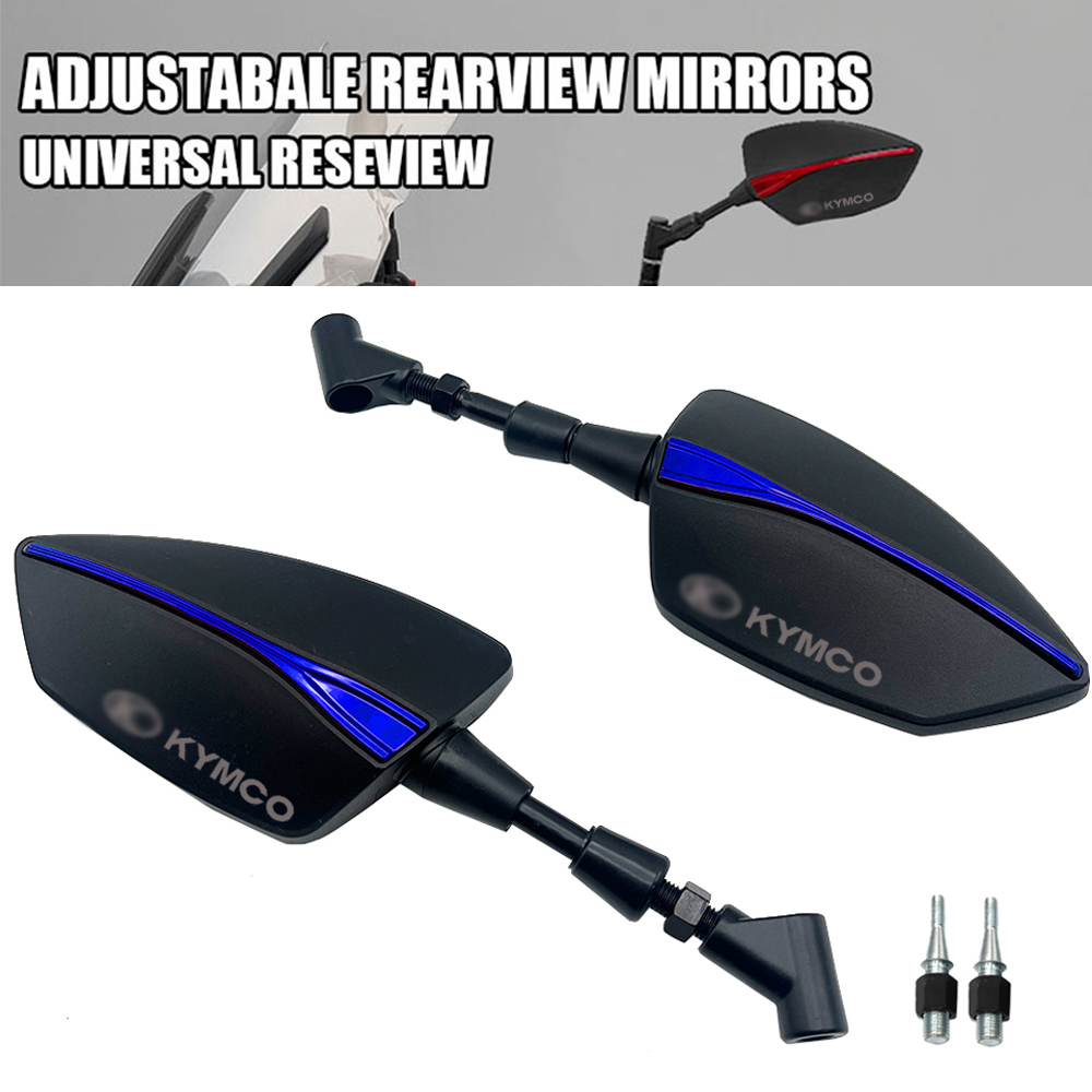 Espejo retrovisor lateral para motocicleta, retrovisores de ajuste izquierdo y derecho para KYMCO Xciting 250, 300, 400, AK550, AK 550, -