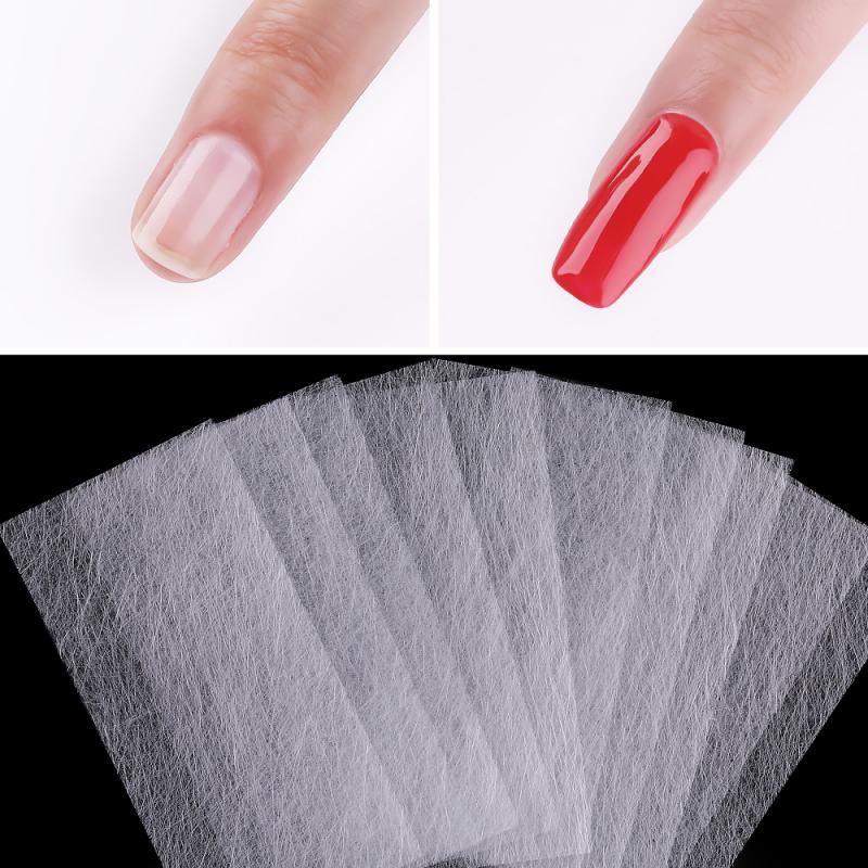 Zijde Glasvezel Nail Form Acryl Nail Extension Papier Extension Gel Nail Toegang Niet Te Breken Natuurlijke