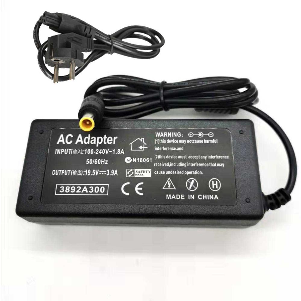 Laptop nätadapter laddare strömförsörjning för sony vaio pcg -71211m vgp -ac19 v 34 pcg -71211v vgp -ac19 v 37 ac adapter 19.5v 3.9a: 19.5 v 3.9a och eu