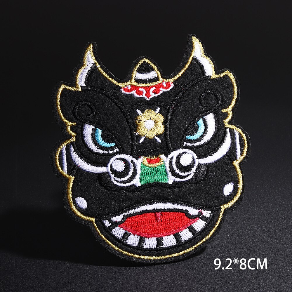 Dieren Geborduurde Tijger Hoofd Borduurwerk Reparatie Patches Tas Jas Jeans Ijzer Op Patches Voor Meisjes Jongens Kleding Sticker: N3-BT8982