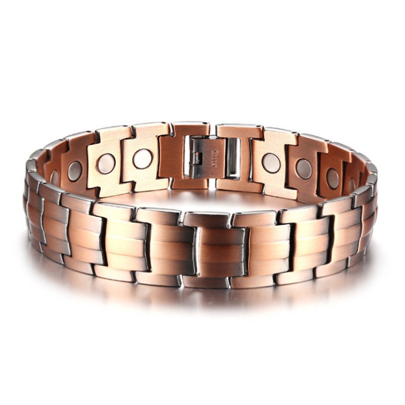 Modyle Kupfer Magnetische Armbänder für Frauen Größe Einstellbare Bronze- Farbe Arthritis Heilung Pulsera Weibliche Schmuck: Ursprünglich Titel