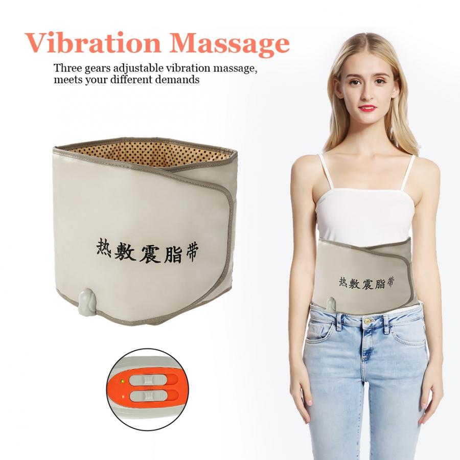 Ceinture De Taille électrique Chauffante Vibration Massage Plus