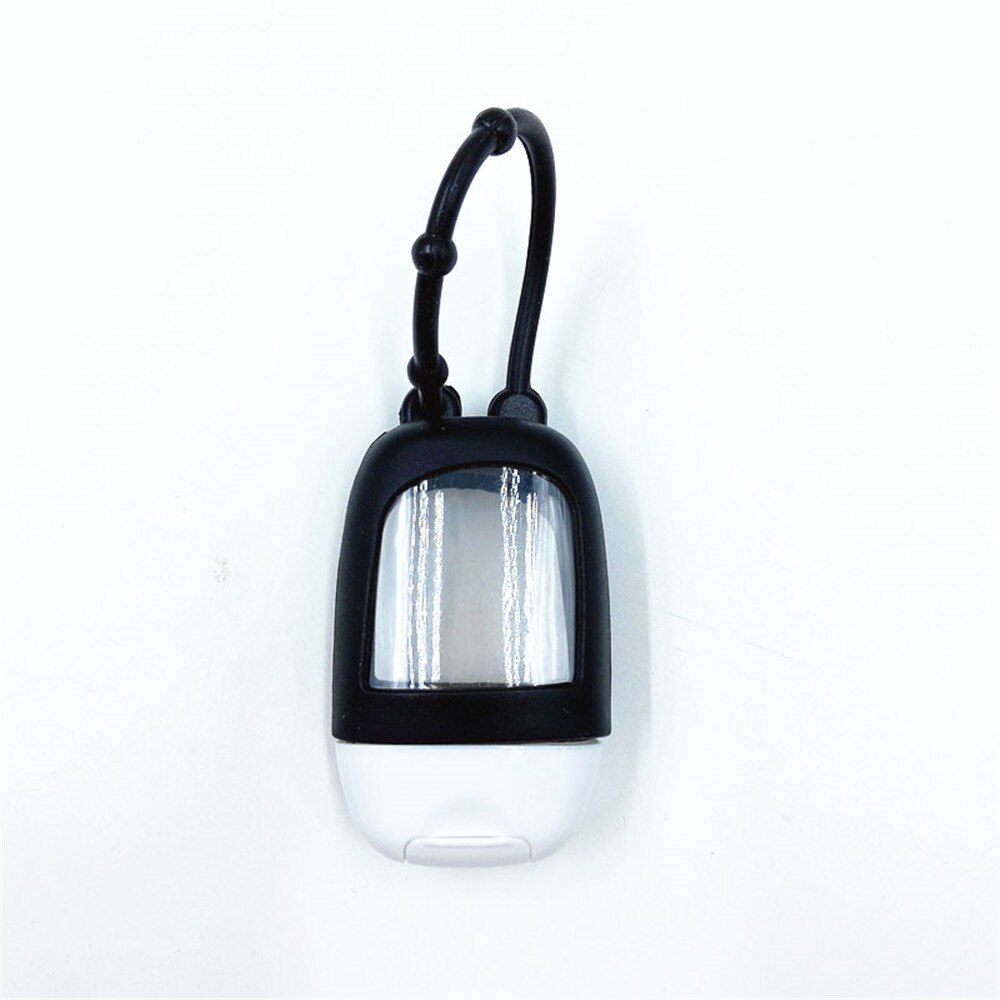 30Ml Mini Empty Hand Sanitizer Bottle Refillable Containers Reusable Silicone Protective Case Sub Travel Accessories: black