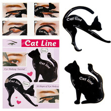 Kat Eyeliner oogschaduw Stencils 2 Stks/set Make Up Gereedschap Voor Oogmake-up Cat Eye Lijn Gids Sjablonen Cosmetische
