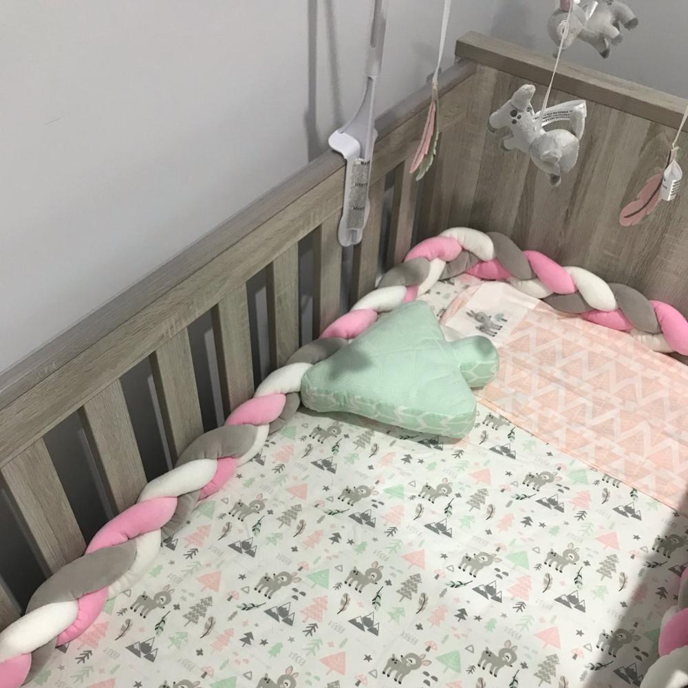 1M/2M Baby Bed Bumper Warm Bumpers in the Crib Kids For Newborn Babe Pillow Cushion Cot Room Infant Knot Things Protector Kids