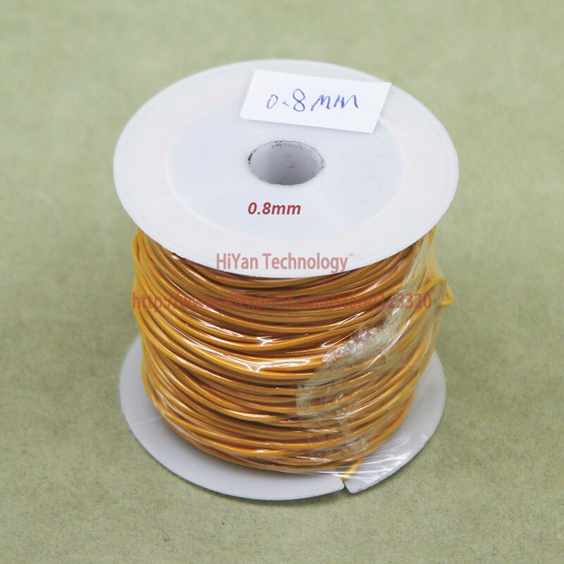 (20 meter/parti) trippelisolert kobbertråd blank kobberdiameter 0.8mm utvendig diameter 1.0mm trippelisolert viklingstråd