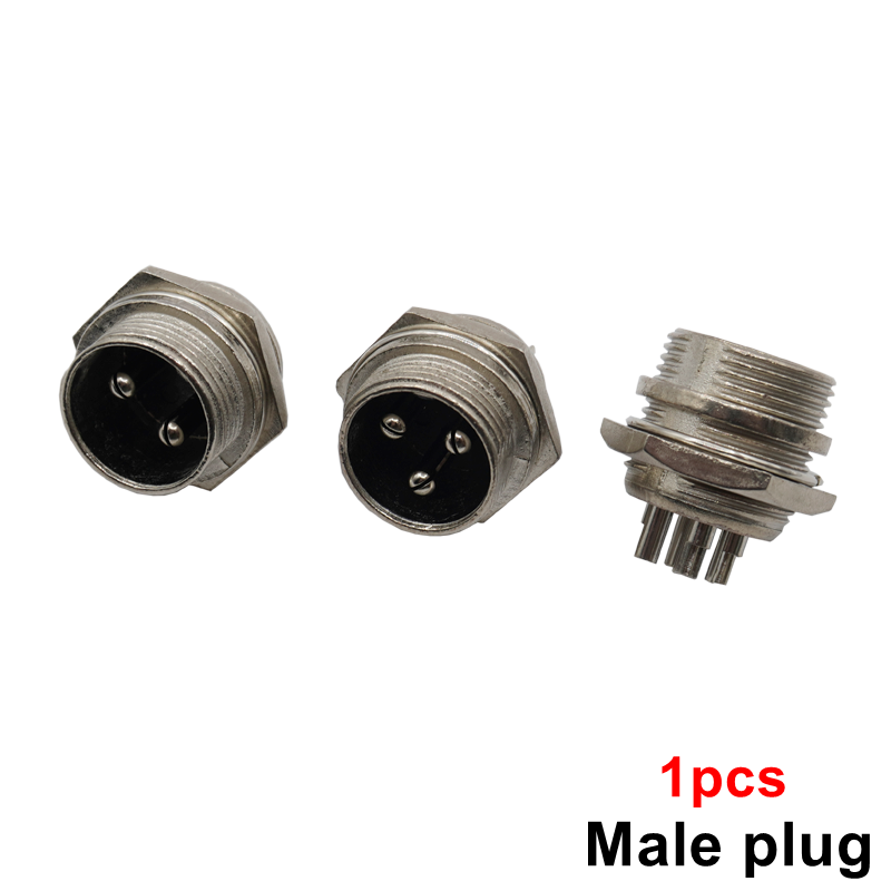 1Set Male - Female Metal Circular Aviation Plug Socket Connector GX16 16mm 2Pin/3Pin/4Pin/5Pin/6Pin/7Pin/8Pin/9Pin/10Pin: army green / 10P