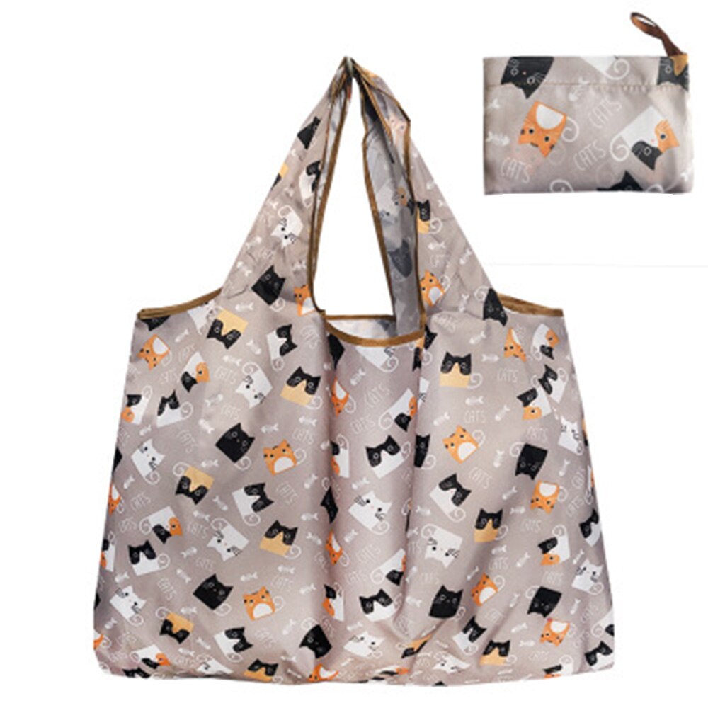 Reusable Eco-Friendly Grocery Foldable Shopping Bags Small Size Premium Slight Duty Folding Tote Bag With Handle: Style 5