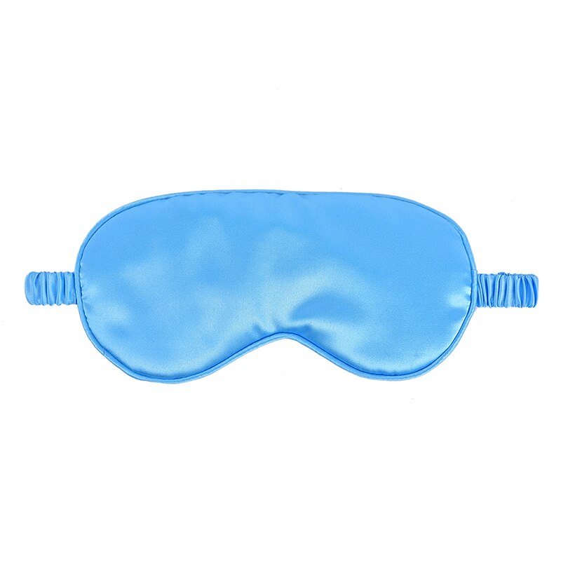 1Pc Slaap Masker Natuurlijke Slapen Oogmasker Eyeshade Cover Shade Eye Patch: Sky blue