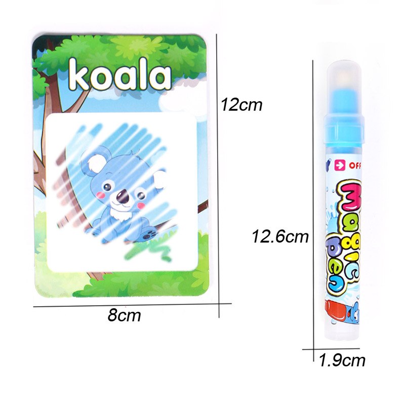 14Pc Kinderen Graffiti Water Schilderen Kaart Vroege Onderwijs Verlichting Puzzel Herbruikbare Kleuterschool Educationaltoys