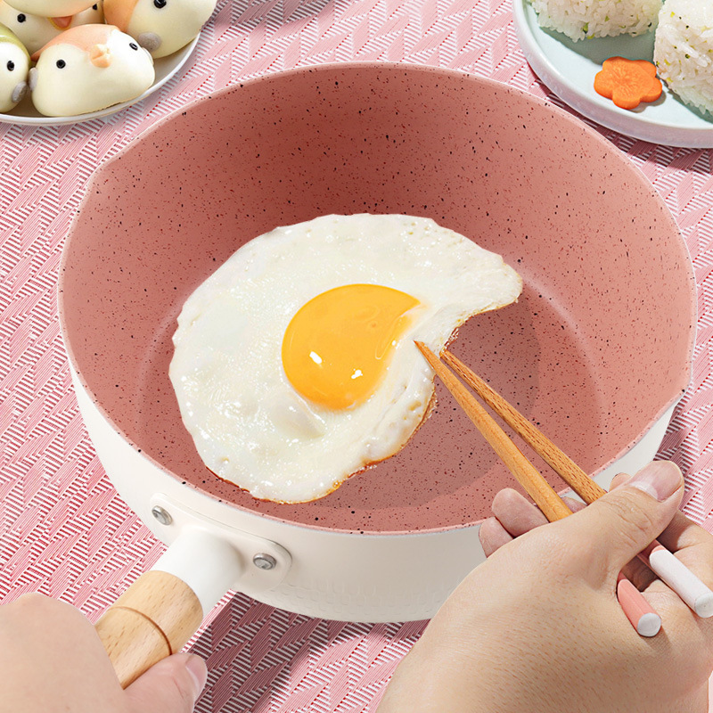Olla de cocina de piedra Maifan antiadherente, utensilios de cocina universales para cocinar fideos, leche , ollas para sopa, sartén para nieve de estilo japonés