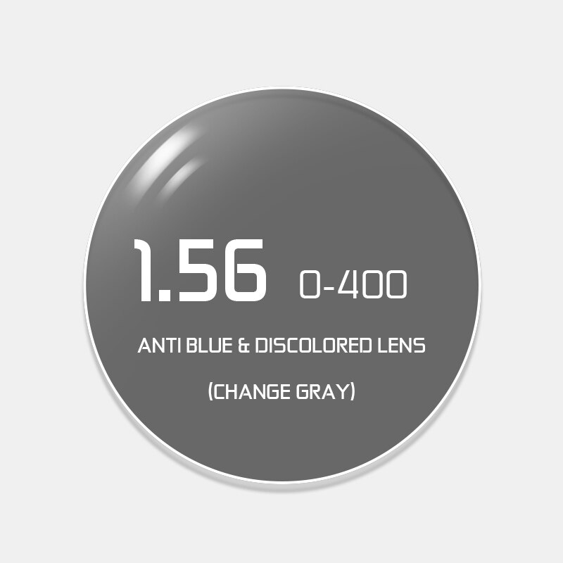 GENTLE KING Polarized Anti Blue Light Blocking 1.56 1.61 1.67 Prescription Discolored Lens Aspheric Glasses Lenses: Discolor Gray 1.56