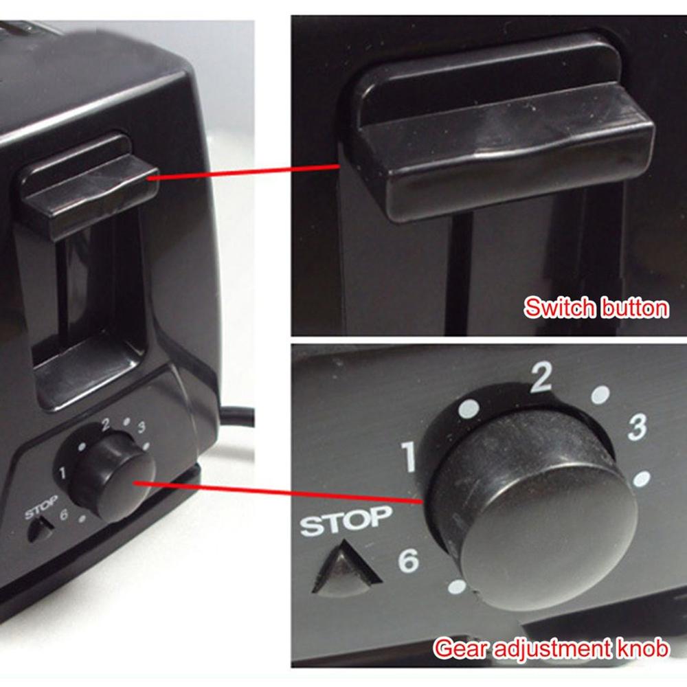 1 Pcs METALICA 2 slots toast Sandwich Toaster 4 Slices Multi-function Breakfast Machine Toaster Home Sandwich Toaster