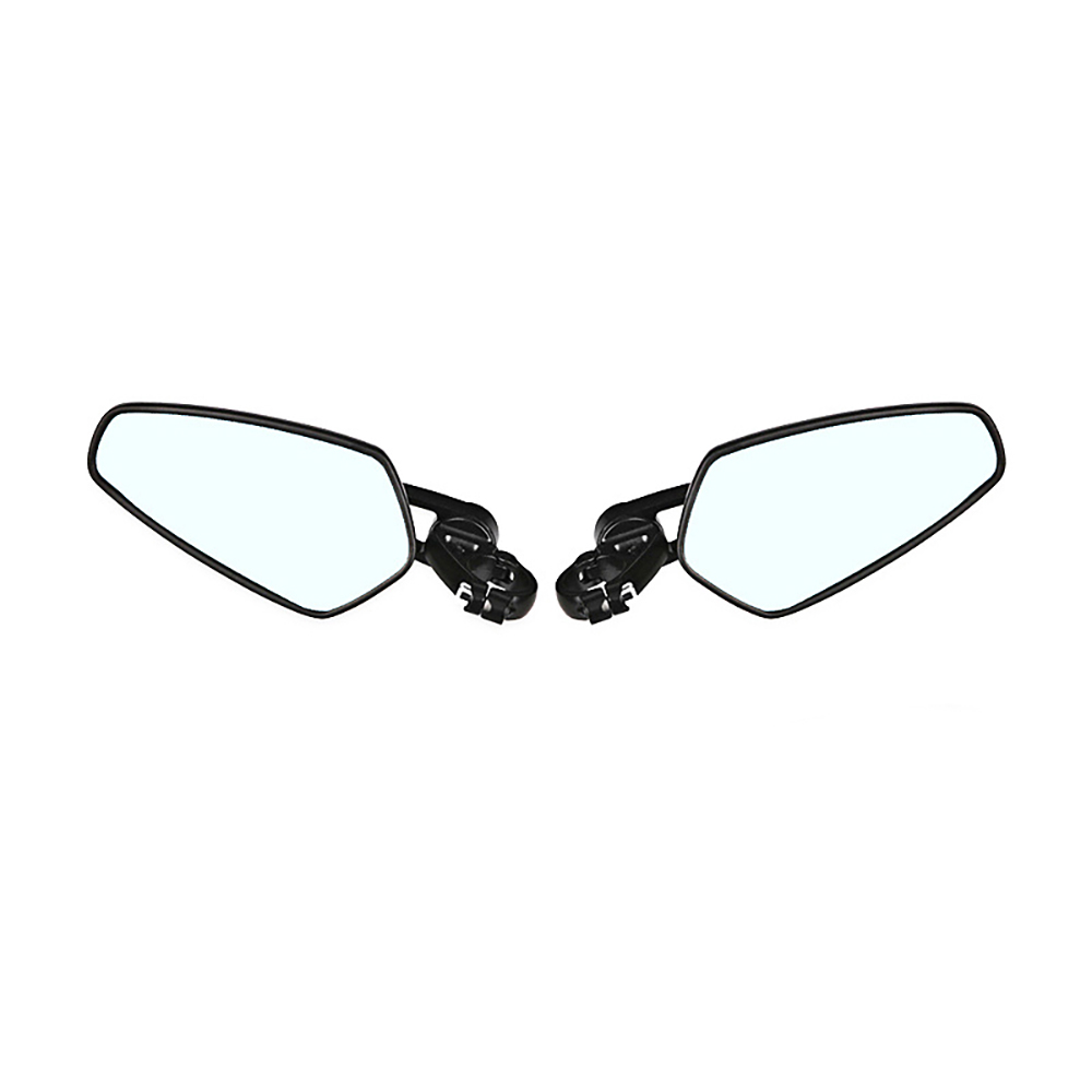 2 Pcs Motorfiets Spiegels Bar End Blauw Glas Achteruitrijcamera Motor Stuur End Spiegel Cafe Racer Retrovisor Moto Motorfiets Spiegels