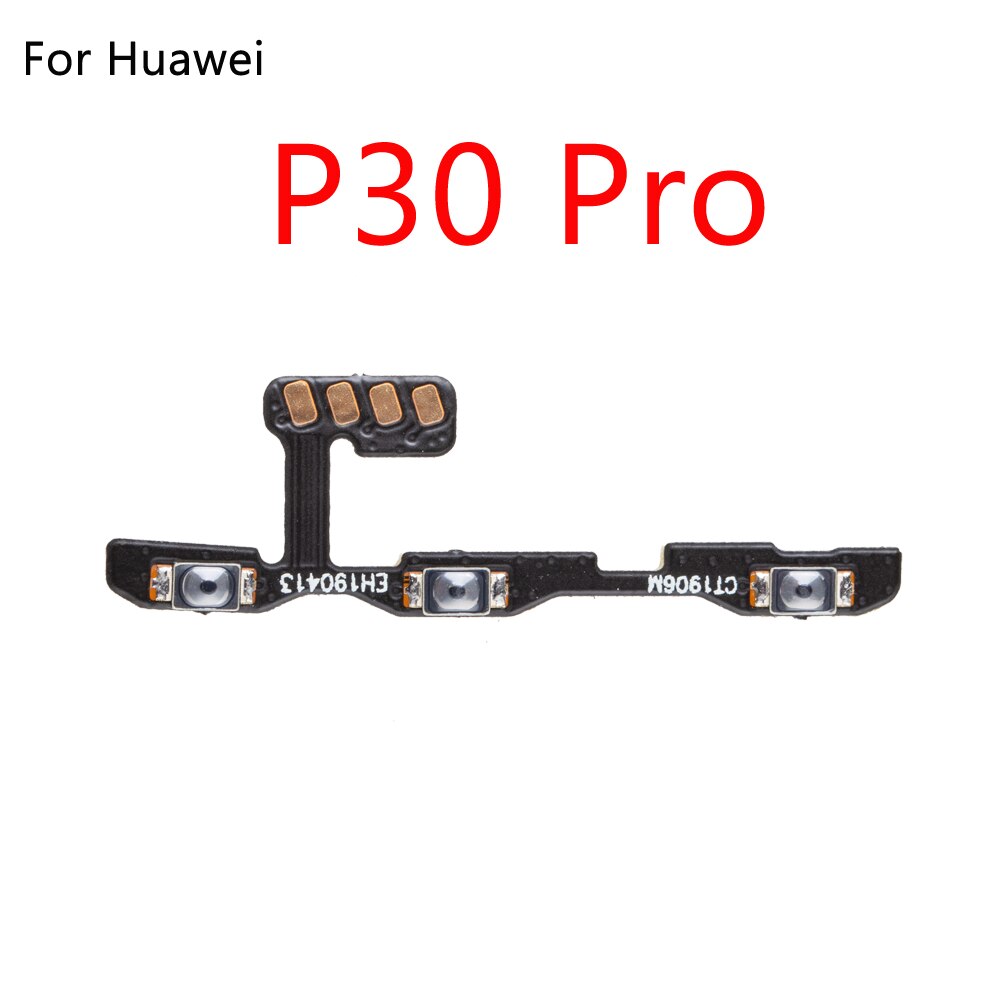 Power ON OFF Button For HuaWei P30 P20 Pro P10 P9 Plus Lite P Smart Silent Volume Button Ribbon Flex Cable: For P30  Pro