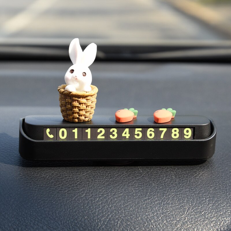 Cute and ornaments, temporary parking cards, parking signs, phone numbers, car decorations birthday for girls: O
