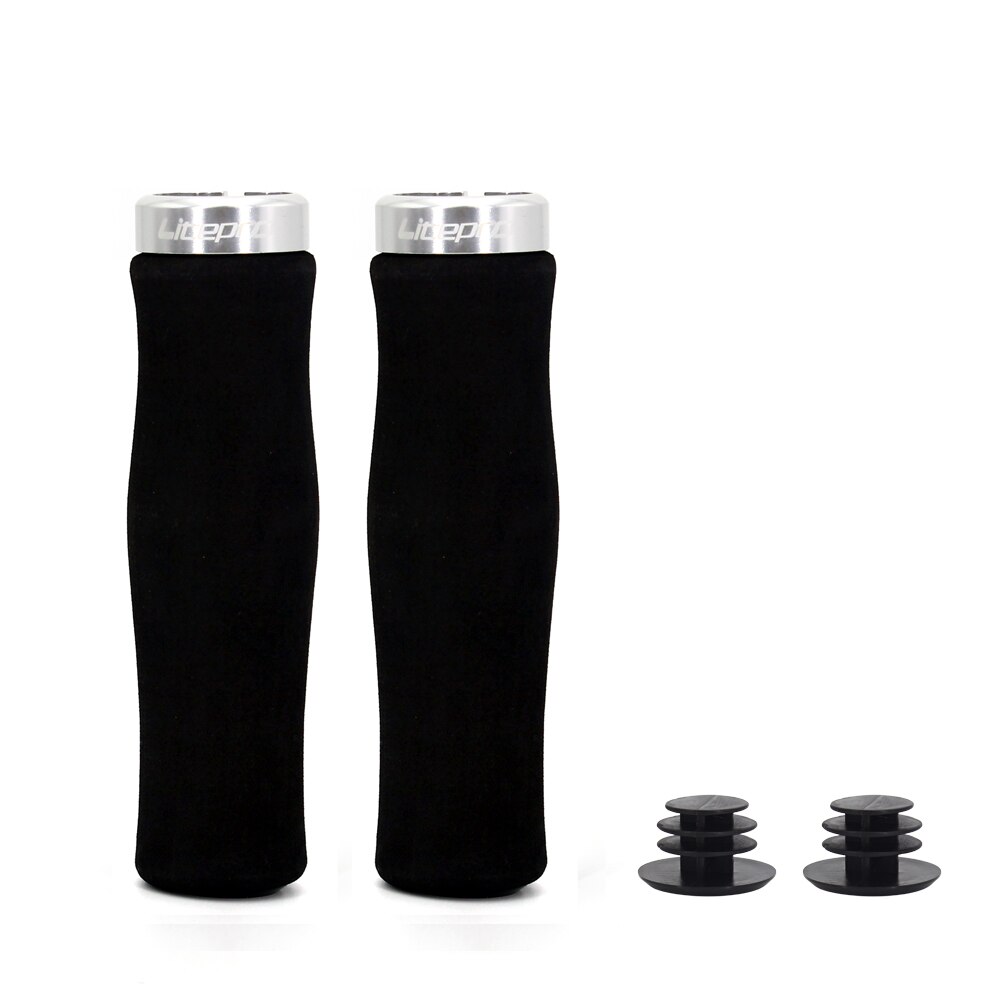 Litepro Bike Grips MTB BMX Road Cycling Handlebar Grips Anti-Skid Rubber Bicycle Grips Mountain mtb Grips Bicycle Accessories: LP grips silver