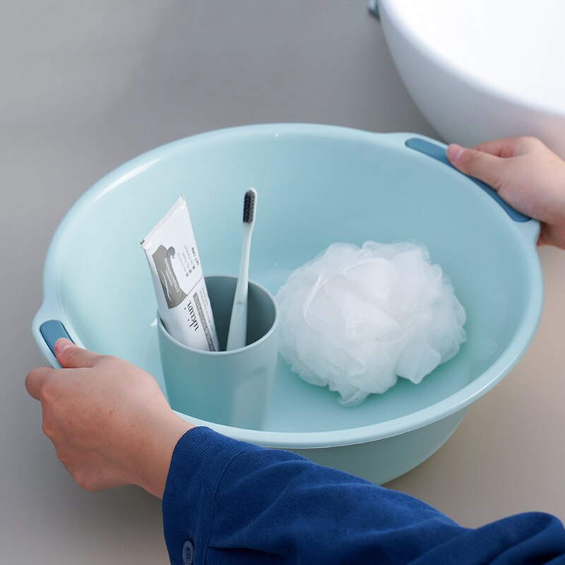 Household Large Thickened Baby Washing Clothes Plastic Washbasin Kitchen Fruit Dish Basin Student Dormitory Washbasin Washbasin