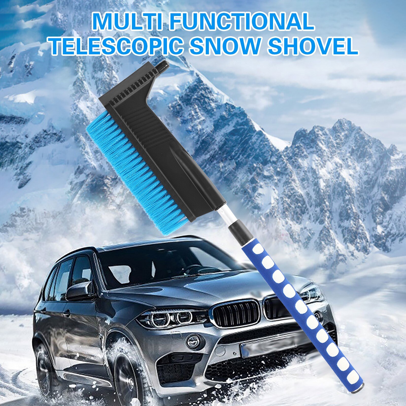 40 #2 In 1 Ice Borstel Auto Voorruit Voertuig Sneeuw Ijskrabber Sneeuw Borstel Schop Removal Brush Winter Gereedschappen voor De Auto Universele