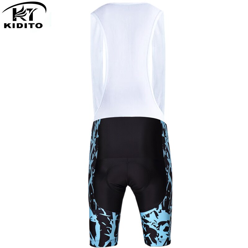 KIDITOKT Men Shockproof Quick-Dry Cycling Bib Tights 100% Lycra Bib Bicycle Shorts Breathable Mountain Bike Shorts Outdoor