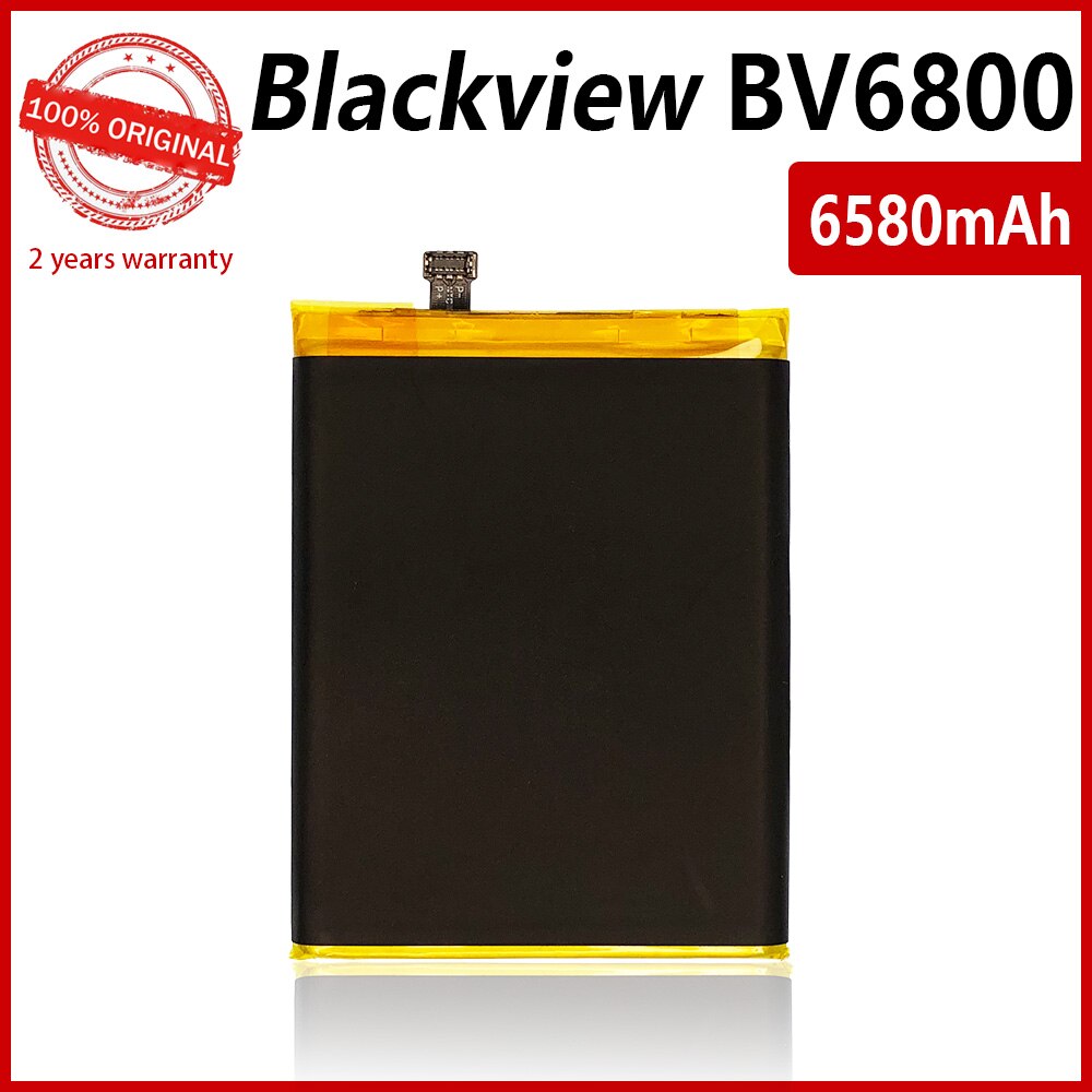 Batterie de remplacement pour Blackview BV6800 Pro, 100% d&#39;origine, 6580mAh, étanche IP68, MT6750T, avec Code de suivi