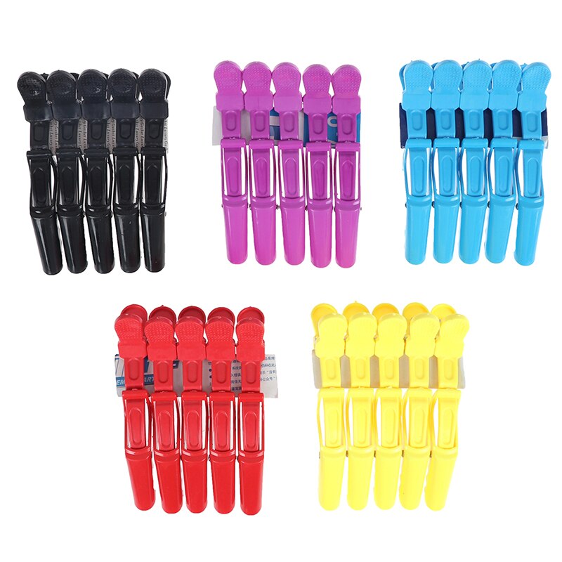 Pinzas para seccionar el pelo para peluquería, pinzas para el pelo, color mate, profesionales, 5 unidades