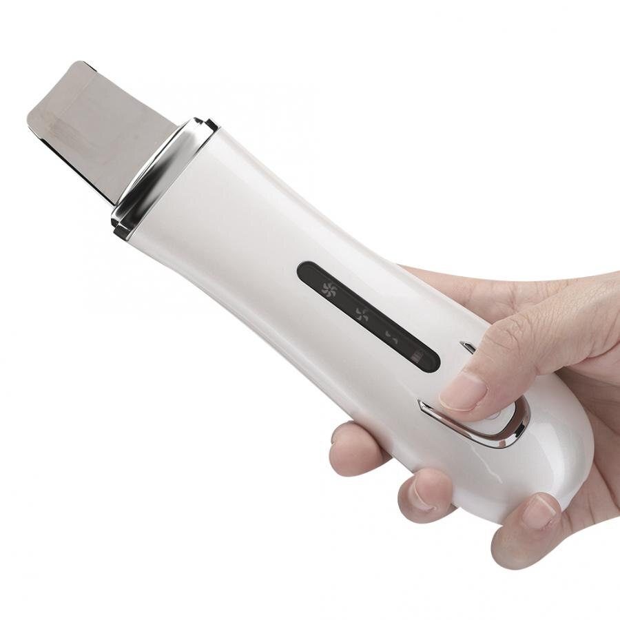 Ultrasonic Face Skin Scrubber Blackhead Removal Ion Cleaner Facial Cleanser