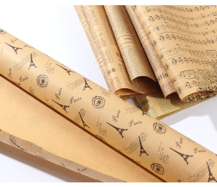 7pcs/set Nostalgic Old English Newspaper European Style 52*75cm Photography Background Paper for Photo Studio Ornaments Props