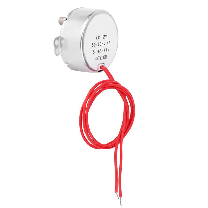 TYC30 Synchronous Motor AC 12V 4W 5-6RPM Support CCW/CW Rotation with Wire Lead