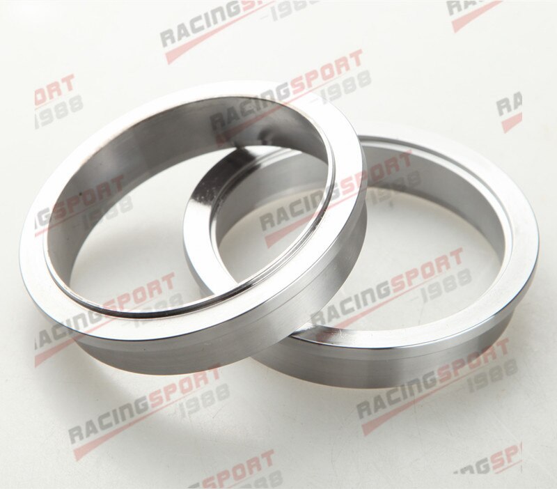 1.5 "1.75" 2 "2.25" 2.5 "2.75" 3 "3.5" 4 "Turbo échappement v-band pince et acier doux mâle/femelle bride Kit