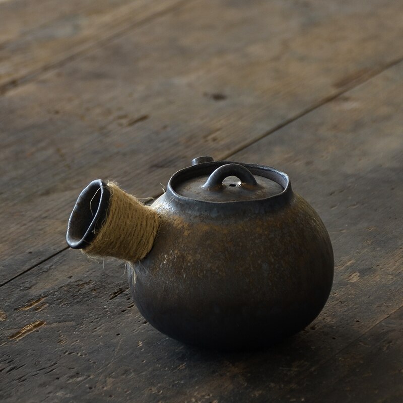 Japansk keramik kyusu tekande kinesisk kung fu tepotte drinkware 200ml
