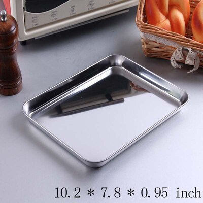 Baking Tray with Removable Cooling Rack Set Stainless Steel Pie Biscuit Cookie Macaroon Pastry Baking Pan Sheet Used for Oven: XL