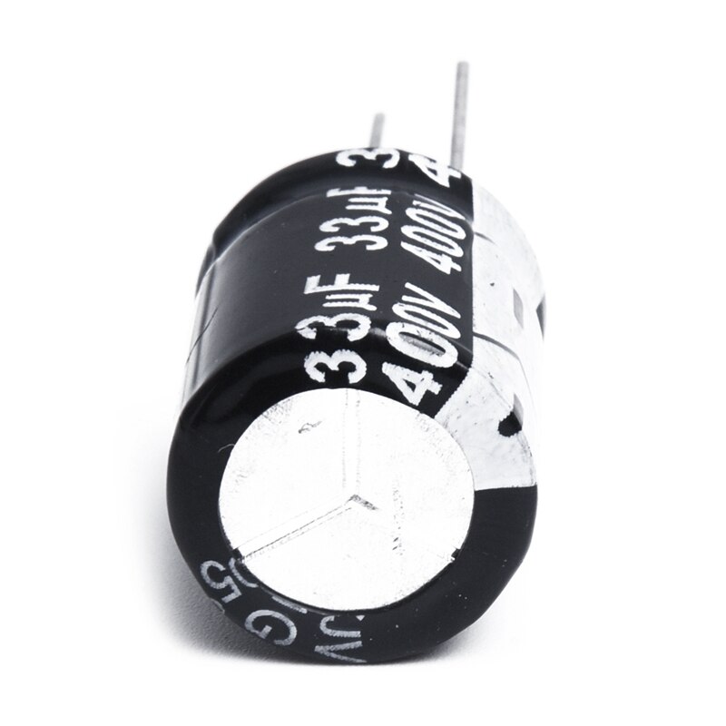 Condensateur électrolytique en aluminium 400V noir, 15 pièces, 33UF et 47UF