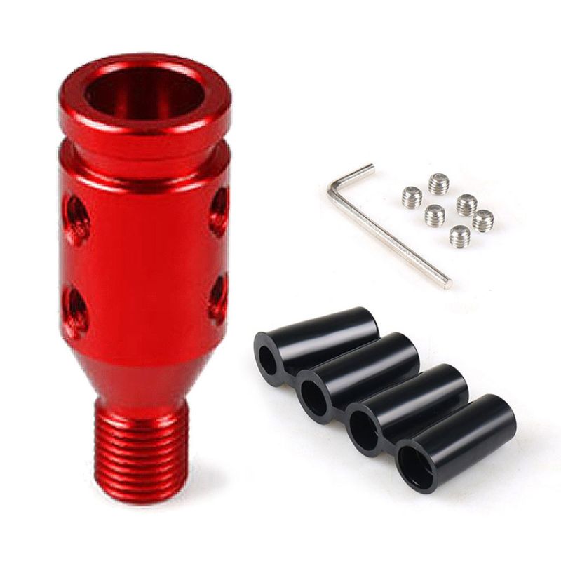 Pomo-Adaptador de cambio Manual Universal para coche, M12x1.25, palanca de cambios roscada de aluminio