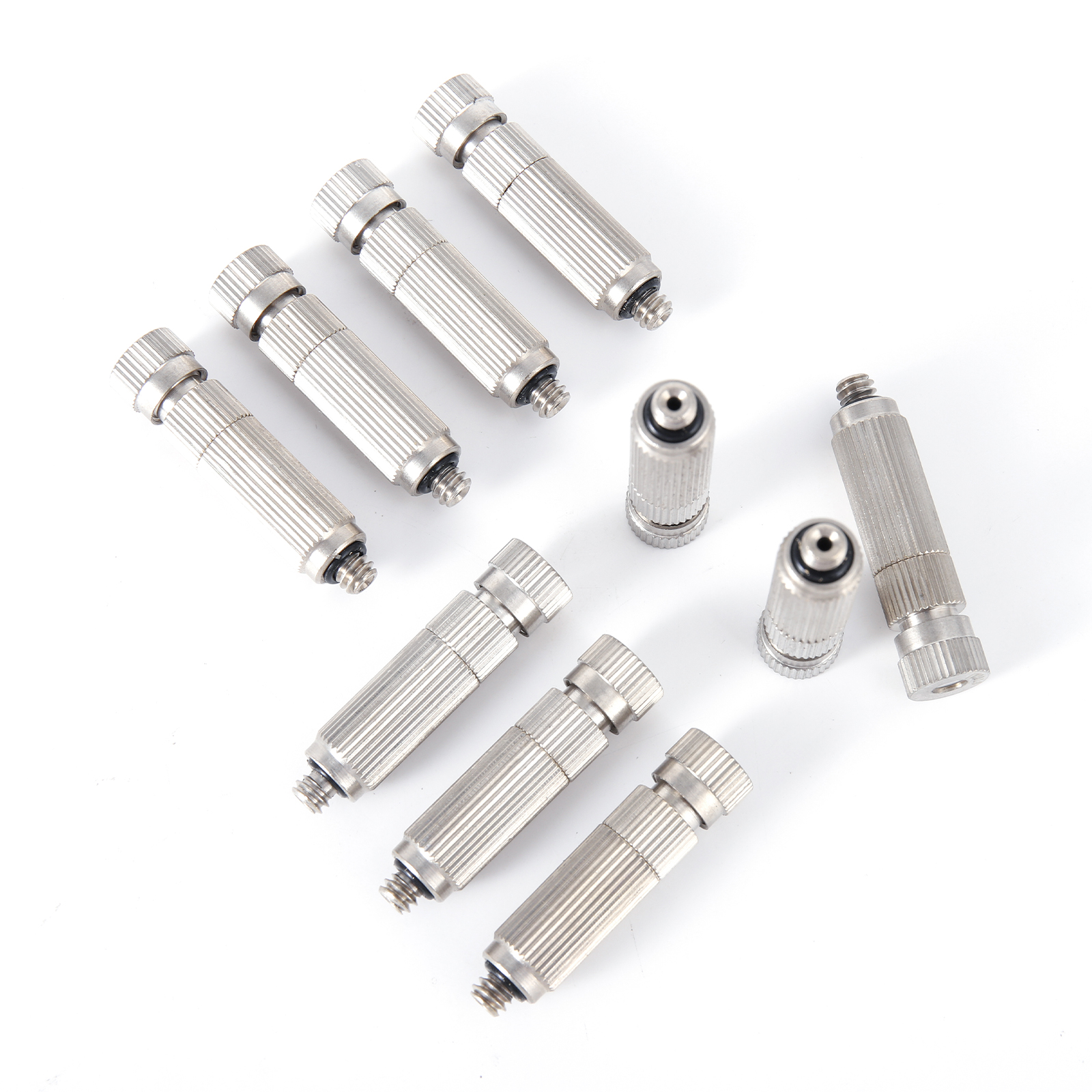 10 stk. høytrykksdyse for tåkesprøyte kjøling landskapsarbeid vanning fukting desinfeksjon forstøvende sprinkleranlegg