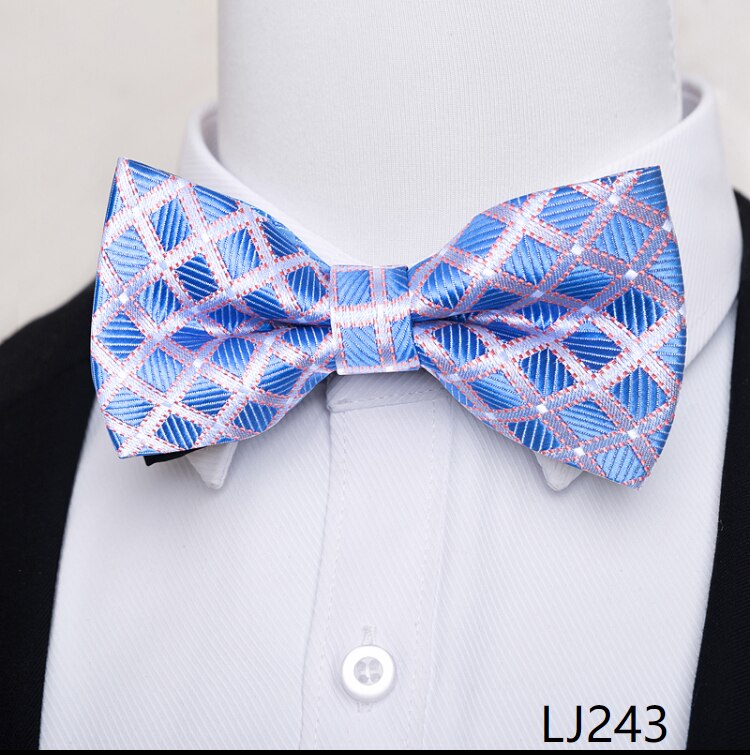 Pajarita de de para hombre, accesorios de boda de color gris oscuro con puntos, pajarita Formal para el día de los amantes de la